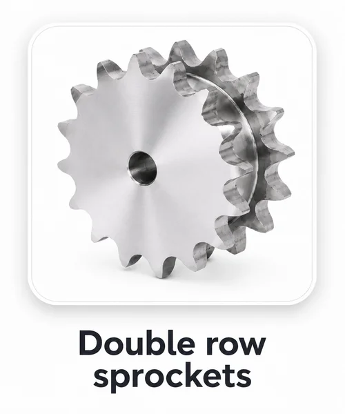Double row sprockets
